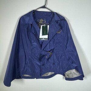 NWT! Mountain Horse Chloe Cape Navy Jacket Outdoor Medium